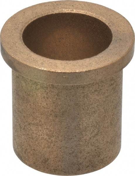 Boston Gear - 1" Inside x 1-1/4" Outside Diam, Oil Impregnated Bronze Sleeve Bearing - 1-1/2" Flange Outside Diam, 3/16" Flange Thickness, 1-1/2" OAL - Exact Tool & Supply