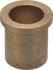 Boston Gear - 1" Inside x 1-1/4" Outside Diam, Oil Impregnated Bronze Sleeve Bearing - 1-1/2" Flange Outside Diam, 3/16" Flange Thickness, 1-1/2" OAL - Exact Tool & Supply