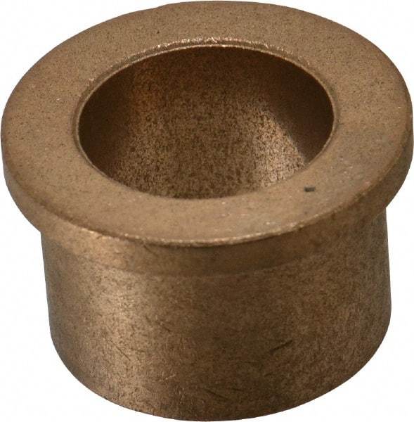 Boston Gear - 1" Inside x 1-3/8" Outside Diam, Oil Impregnated Bronze Sleeve Bearing - 1-5/8" Flange Outside Diam, 3/16" Flange Thickness, 1" OAL - Exact Tool & Supply
