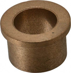 Boston Gear - 1" Inside x 1-3/8" Outside Diam, Oil Impregnated Bronze Sleeve Bearing - 1-5/8" Flange Outside Diam, 3/16" Flange Thickness, 1" OAL - Exact Tool & Supply