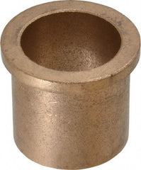 Boston Gear - 1-1/4" Inside x 1-1/2" Outside Diam, Oil Impregnated Bronze Sleeve Bearing - 1-3/4" Flange Outside Diam, 3/16" Flange Thickness, 1-1/2" OAL - Exact Tool & Supply