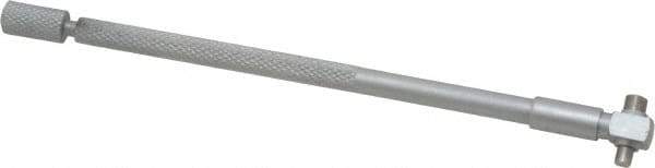 Value Collection - 5/16 to 1/2 Inch, 4.2 Inch Overall Length, Telescoping Gage - 4 Inch Long Handle, Hardened Tool Steel, Satin Chrome Finish - Exact Tool & Supply