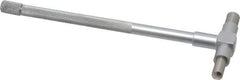 Value Collection - 1-1/4 to 2-1/8 Inch, 5.85 Inch Overall Length, Telescoping Gage - 5 Inch Long Handle, Hardened Tool Steel, Satin Chrome Finish - Exact Tool & Supply