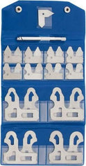 Value Collection - 25 Piece, 1/64 to 1/2 Inch Radius, Steel Radius Gage Set - Satin Chrome Coated - Exact Tool & Supply