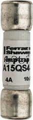 Ferraz Shawmut - 150 VAC/VDC, 4 Amp, Fast-Acting Semiconductor/High Speed Fuse - Clip Mount, 1-1/2" OAL, 100 at AC, 50 at DC kA Rating, 13/32" Diam - Exact Tool & Supply