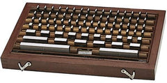 Fowler - 36 Piece, 0.05 to 4", Grade AS-1, Steel Gage Block Set - Rectangular, 0.00005" Tolerance - Exact Tool & Supply