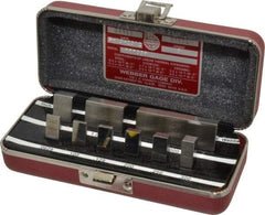 Starrett - 9 Piece, 1/16 to 2", Grade 0, Steel Gage Block Set - Rectangular - Exact Tool & Supply