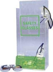 PRO-SAFE - 35 Pair Cabinet with Individual Compartments, Acrylic Safety Glasses and Goggles Dispenser - 15-3/4 Inch Wide x 16 Inch High x 4 Inch Deep, Table and Wall Mount - Exact Tool & Supply