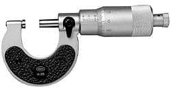 Mahr - 50 to 75mm Range, 0.01mm Graduation, Mechanical Outside Micrometer - Ratchet Stop Thimble, Accurate to 5µm - Exact Tool & Supply