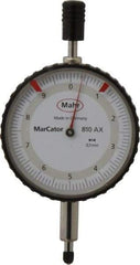Mahr - 10mm Range, 0-10 Dial Reading, 0.1mm Graduation Dial Drop Indicator - 50mm Dial - Exact Tool & Supply