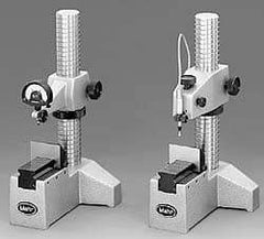 Mahr - Cast Iron (Base), T-Shaped Base, Comparator Gage Stand - 9-1/2" High, 5-1/2" Base Length x 6" Base Width x 4" Base Height, Includes Holder - Exact Tool & Supply