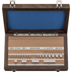 Mahr - 32 Piece, 1 to 50mm, Grade 2, Ceramic Gage Block Set - Rectangular - Exact Tool & Supply