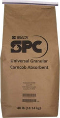 Brady SPC Sorbents - 40 Lb Bag Corncob Granular Sorbent - Universal Use - Exact Tool & Supply