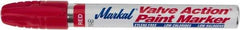 Markal - Red Permanent Marker - Felt Tip - Exact Tool & Supply