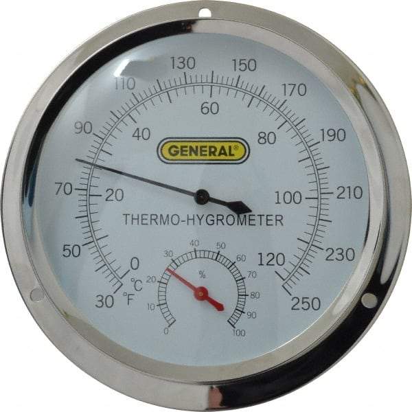 General - 30 to 250°F, Thermo-Hygrometer - Exact Tool & Supply