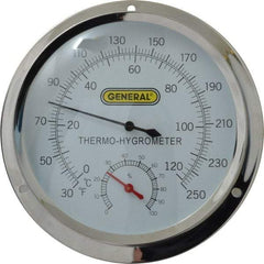 General - 30 to 250°F, Thermo-Hygrometer - Exact Tool & Supply
