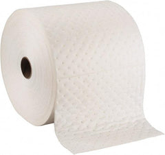 Brady SPC Sorbents - 19 Gal Capacity per Package, Oil Only Roll - 150' Long x 15" Wide, Polypropylene - Exact Tool & Supply