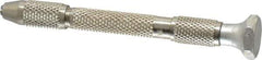 General - 4" Long, 3.2mm Capacity, Hand Drill with Swivel Head Pin Vise - 4" Long, 5/16" Body Diam - Exact Tool & Supply