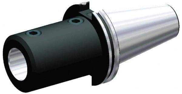 Kennametal - CAT50 Outside Taper, 1-3/4" Hole Diam, SS to CAT Straight Shank Adapter - 4" Projection, 3.13" Nose Diam, 203.2mm OAL, Through Coolant - Exact Tool & Supply