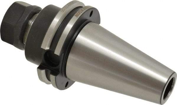 Kennametal - 0.51mm to 13mm Capacity, 2-1/2" Projection, CAT40 Taper Shank, ER20 Collet Chuck - 5.187" OAL - Exact Tool & Supply