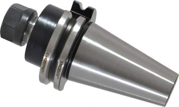 Kennametal - 0.51mm to 10mm Capacity, 2-1/2" Projection, CAT40 Taper Shank, ER16 Collet Chuck - 5.187" OAL - Exact Tool & Supply