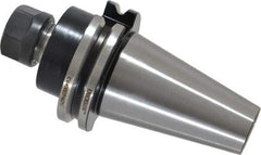 Kennametal - 0.51mm to 10mm Capacity, 2-1/2" Projection, CAT40 Taper Shank, ER16 Collet Chuck - 5.187" OAL - Exact Tool & Supply