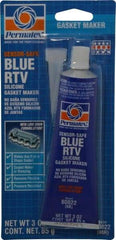 Permatex - 3 oz Tube Blue Butyl Rubber Gasket Sealant - -65 to 400°F Operating Temp, 24 hr Full Cure Time - Exact Tool & Supply