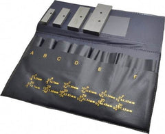 Value Collection - 3/8 to 1-5/16 Inch Adjustable Parallel Set - 3-9/16 Inch Long, 9/32 Inch Thick, 4 Pieces - Exact Tool & Supply