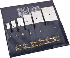 Value Collection - 3/8 to 2-1/4 Inch Adjustable Parallel Set - 5-1/16 Inch Long, 9/32 Inch Thick, 6 Pieces - Exact Tool & Supply