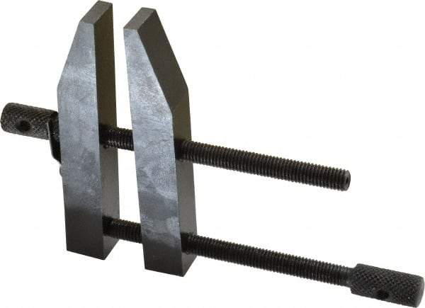 Value Collection - 2-3/4" Max Capacity, 4" Jaw Length, Parallel Clamp - Hardened Steel - Exact Tool & Supply