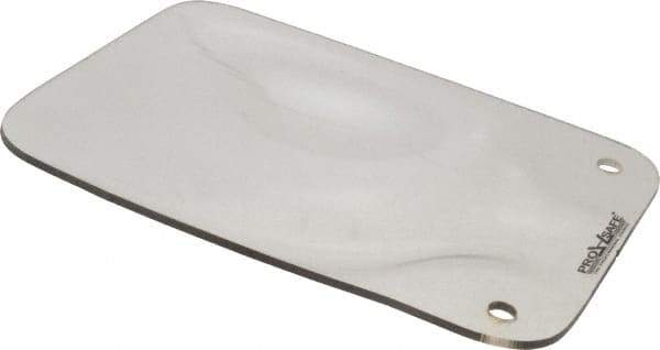 PRO-SAFE - Polycarbonate Concave Shield - 6" Wide x 8" Long x 1/8" Thick, Magnetic Base, For General Purpose Use - Exact Tool & Supply