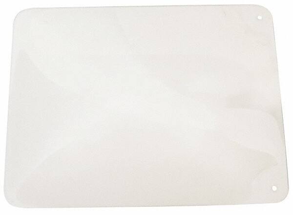 PRO-SAFE - Polycarbonate Concave Shield - 12" Wide x 16" Long x 1/8" Thick, Magnetic Base, For General Purpose Use - Exact Tool & Supply