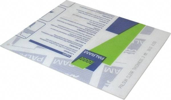 PRO-SAFE - Polycarbonate Flat Shield - 10" Wide x 12" Long x 1/8" Thick, Magnetic Base, For General Purpose Use - Exact Tool & Supply