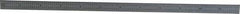 PEC Tools - 12" Long, 1/100, 1/64, 1/32, 1/10" Graduation, Flexible Steel Rule - 5R Graduation Style, 1/2" Wide, Silver, Satin Chrome Finish - Exact Tool & Supply