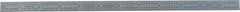 PEC Tools - 12" Long, 1/64, 1/32, 1/16, 1/8" Graduation, Flexible Steel Rule - 4R Graduation Style, 1/2" Wide, Silver, Satin Chrome Finish - Exact Tool & Supply