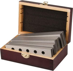 Value Collection - 8 Piece, 6 Inch Long Tool Steel Parallel Set - 1 to 1-3/4 Inch High, 3/16 to 1/2 Inch Thick, 55-62 RC Hardness, Sold as 4 Pair - Exact Tool & Supply