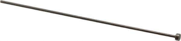 Gibraltar - 1.5mm Pin Diam, 4mm Head Diam x 2mm Head Height, 100mm OAL, Straight Ejector Pin - Steel, 98mm Pin Length - Exact Tool & Supply