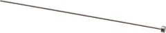 Gibraltar - 1mm Pin Diam, 4mm Head Diam x 2mm Head Height, 100mm OAL, Straight Ejector Pin - Steel, 98mm Pin Length - Exact Tool & Supply