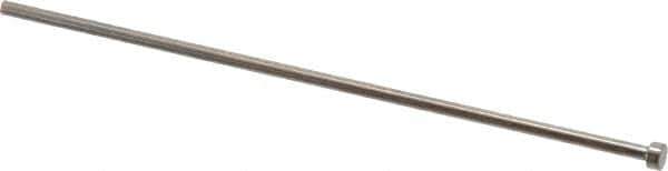 Gibraltar - 2.2mm Pin Diam, 4mm Head Diam x 2mm Head Height, 100mm OAL, Straight Ejector Pin - Steel, 98mm Pin Length - Exact Tool & Supply