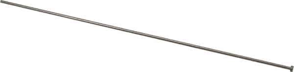 Gibraltar - 2.2mm Pin Diam, 4mm Head Diam x 2mm Head Height, 250mm OAL, Straight Ejector Pin - Steel, 248mm Pin Length - Exact Tool & Supply