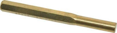 Made in USA - 5/16" Pin Punch - 3-1/2" OAL, Brass - Exact Tool & Supply