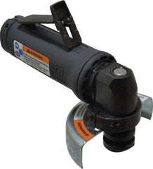 Ingersoll-Rand - 3" Wheel Diam, 20,000 RPM, Pneumatic Angle & Disc Grinder - 3/8-24 Spindle, 25 CFM, Rear Exhaust - Exact Tool & Supply