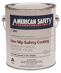American Safety Technology - 5 Gal Black Antislip Epoxy - Exact Tool & Supply