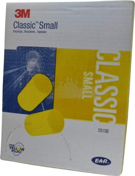 3M - Disposable, Uncorded, 29 dB, Barrel Earplugs - Yellow, 200 Pairs - Exact Tool & Supply
