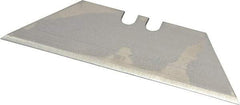 U.S. Blade - 100 Piece Steel Utility Knife Blade - 0.025" Blade Thickness - Exact Tool & Supply
