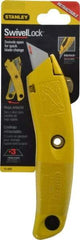Stanley - Retractable Utility Knife - 3 Blades Included - Exact Tool & Supply