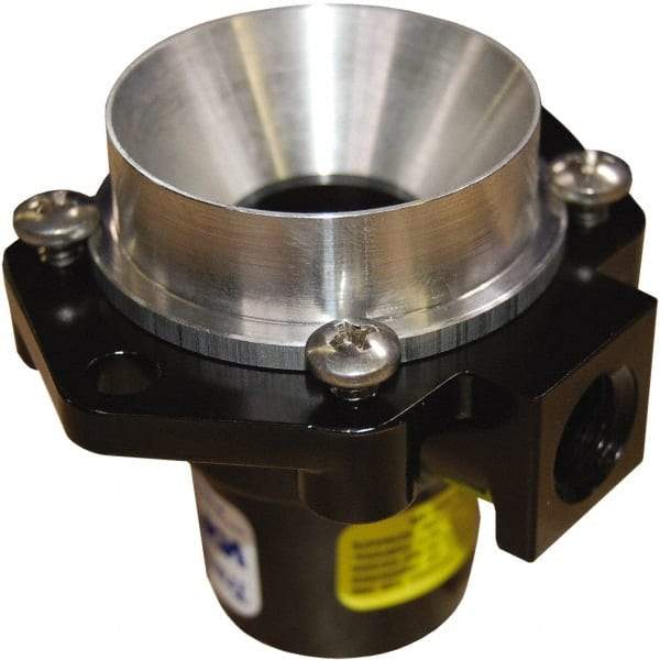 Vortec - 0.79" Inner Diam Aluminum Vaccuum Generator - 1-3/4" Intake Diam & 1-1/4" Discharge Diam - Exact Tool & Supply