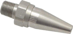 Vortec - Blow Gun OSHA Air Saver Nozzle - 1/8 NPT, 1-7/8" Long, Stainless Steel - Exact Tool & Supply