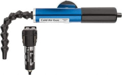 Vortec - 8" Long Hose, 900 BTU/Hr Air Capacity, 1 Outlet, Cold Air Gun Kit - 10-5/8" Tank/Unit Length, 6.63" High Tank/Unit, Includes Adjustable Cold Air Gun, Magnetic Base, 5 Micron Auto-Drain Filter - Exact Tool & Supply