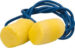 3M - Disposable, Corded, 29 dB Earplugs - Yellow, 20 Pairs - Exact Tool & Supply